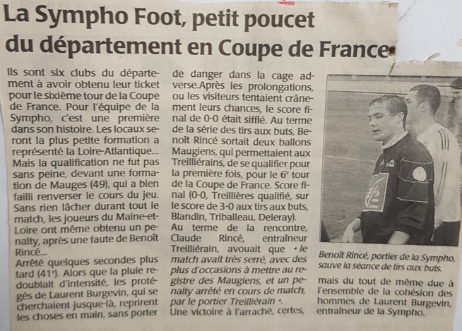 SF Treillières - SCO Angers : Il y a 10 ans ...