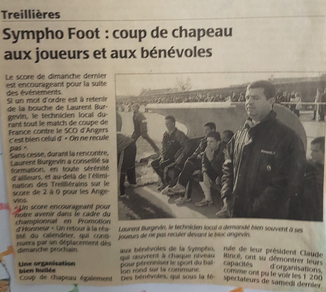 SF Treillières - SCO Angers : Il y a 10 ans ...