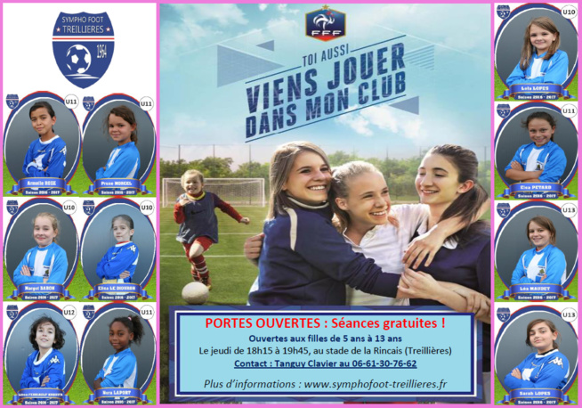 Viens essayer le football Féminin ! (5 à 13 ans)