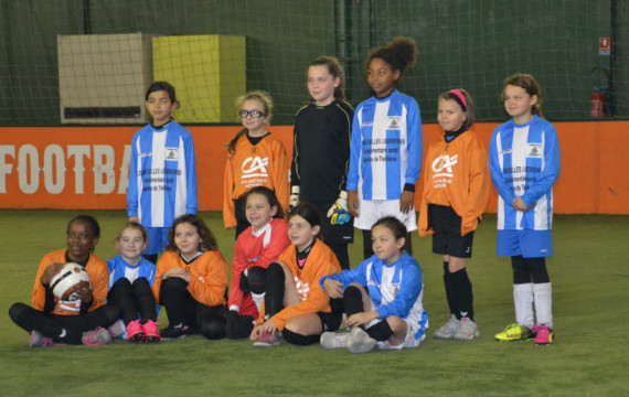 Les joueuses de La SFT et de Gj Ancenis ST Géréon