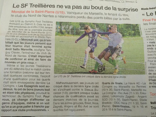 U15: Une semaine de rêve!