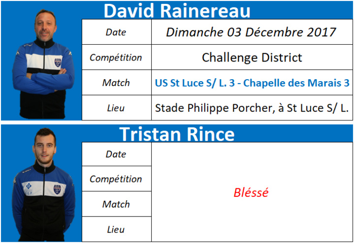 Où sont nos arbitres : Week-end des 02 et 03 Décembre 2017