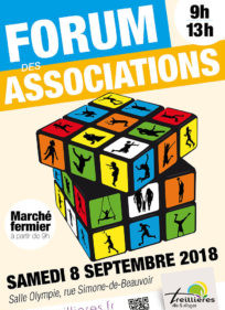 Forum des associations : Samedi 08 Septembre de 09h00 à 13h00