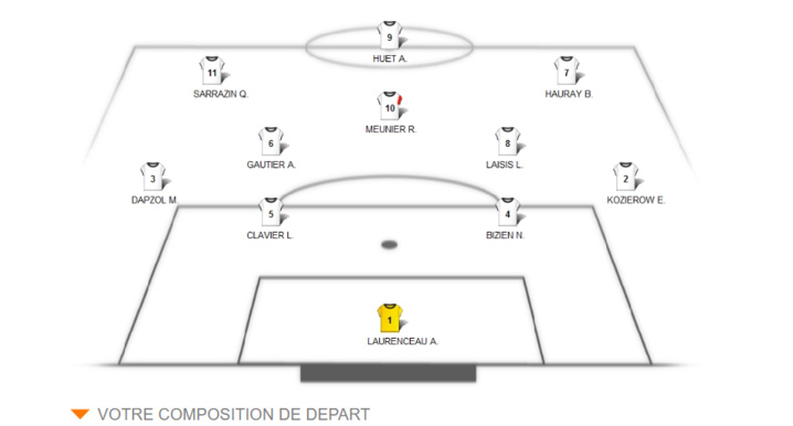 11 de départ pour la rencontre