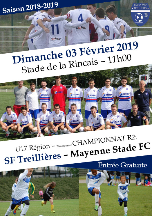 Dimanche 03 Décembre 2019 : 7ème et dernière journée de Championnat U17 R2 Dimanche 03 Décembre 2019 : 7ème et dernière journée de Championnat U17 R2