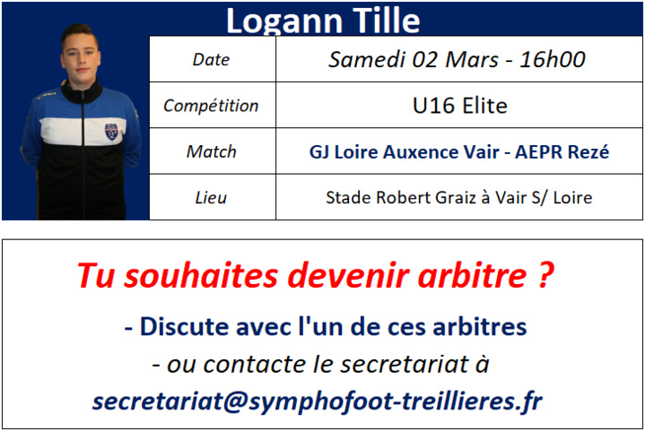 Où sont nos arbitres : Week-end du 02 et 03 Mars 2019