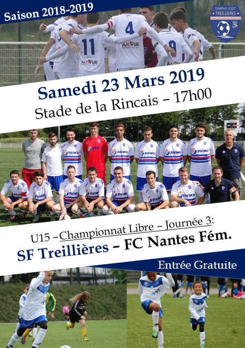 L'affiche du Week-end : Samedi 23 Mars 2019