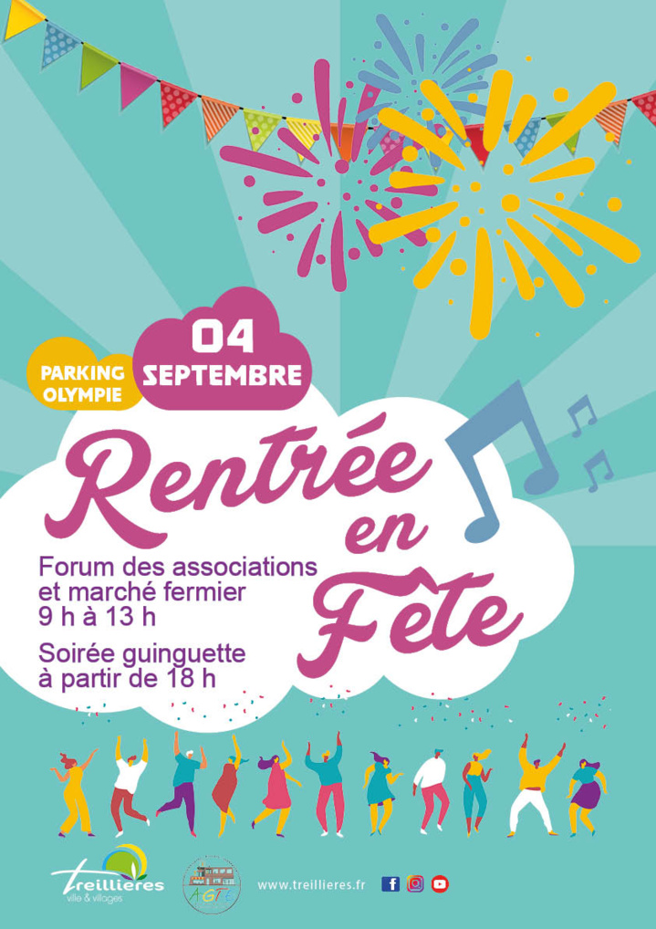 Forum des Associations le samedi 4 septembre 2021! Forum des Associations le samedi 4 septembre 2021!