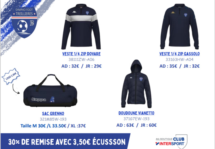 La boutique saison 2023-2024 est disponible ! La boutique saison 2023-2024 est disponible !