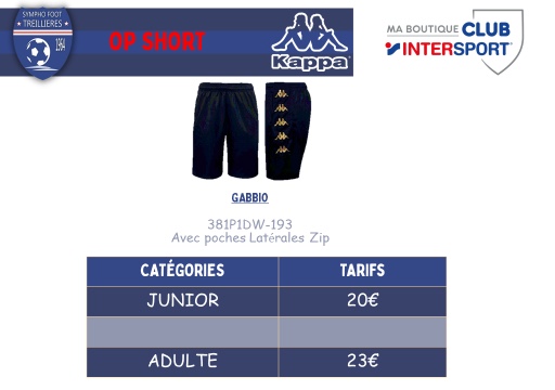 Boutique > OP "Short" du Soleil Boutique > OP "Short" du Soleil