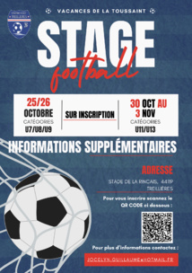 Toussaint 2023 : La SF Treillières organise des stages pour les jeunes !