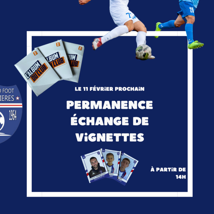 Permanence Echange de vignettes Permanence Echange de vignettes