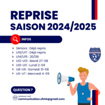 Reprise saison 2024/2025 Reprise saison 2024/2025