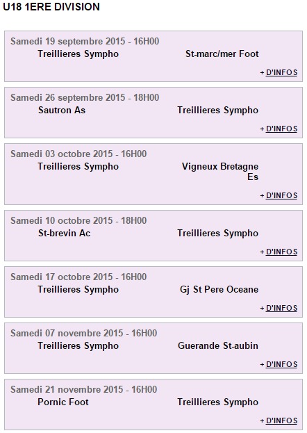 Calendrier Foot à 11 Jeunes : Le programme !