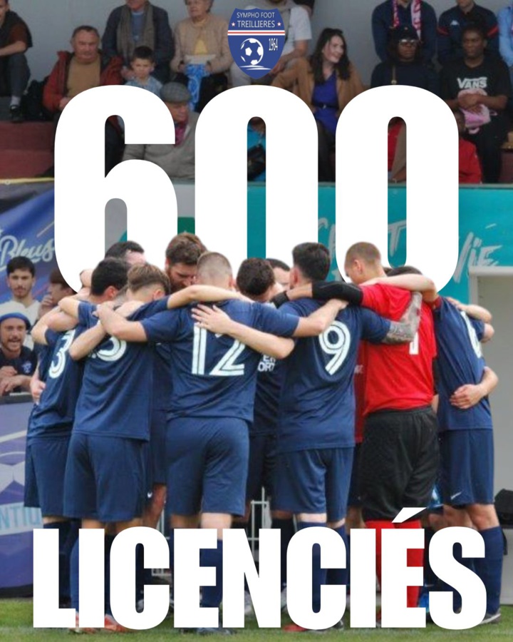 La Sympho Foot Treillières franchit la barre des 600 licenciés ! La Sympho Foot Treillières franchit la barre des 600 licenciés !