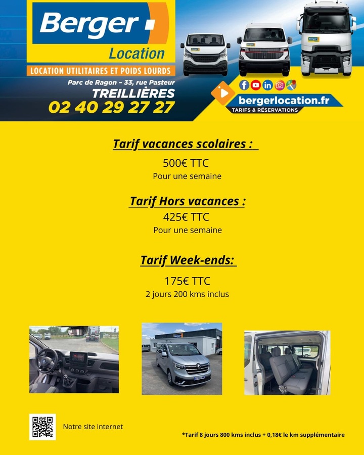 Offre spéciale Berger Location pour les licenciés de la Sympho Foot !