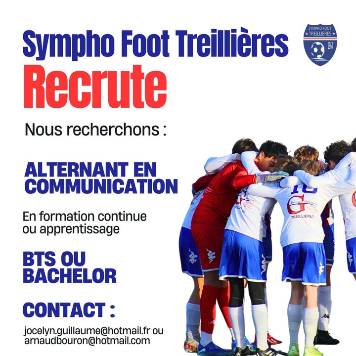 ⚽ La Sympho Foot recrute ! ⚪🔵
