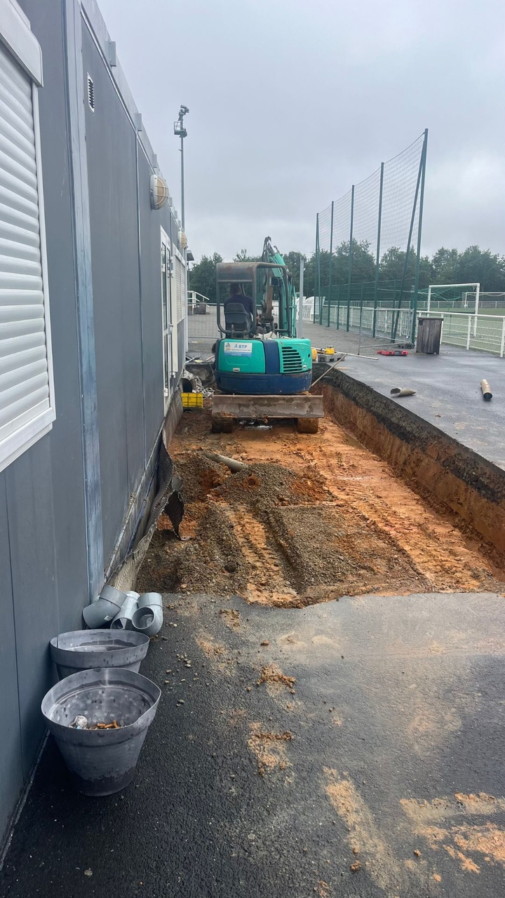🛠️ Travaux d’agrandissement du Club House : c’est parti ! 🏗️