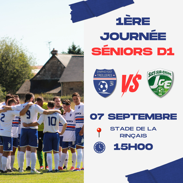 1ère journée de D1 pour nos séniors : venez nombreux ! 1ère journée de D1 pour nos séniors : venez nombreux !