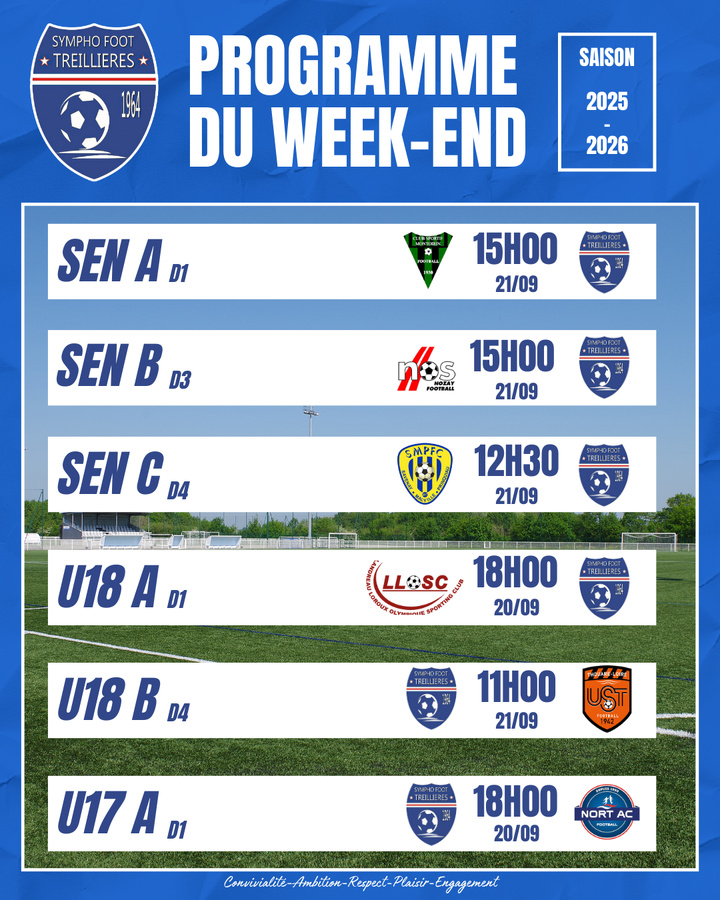 Le programme du week-end ! (19-22 septembre)