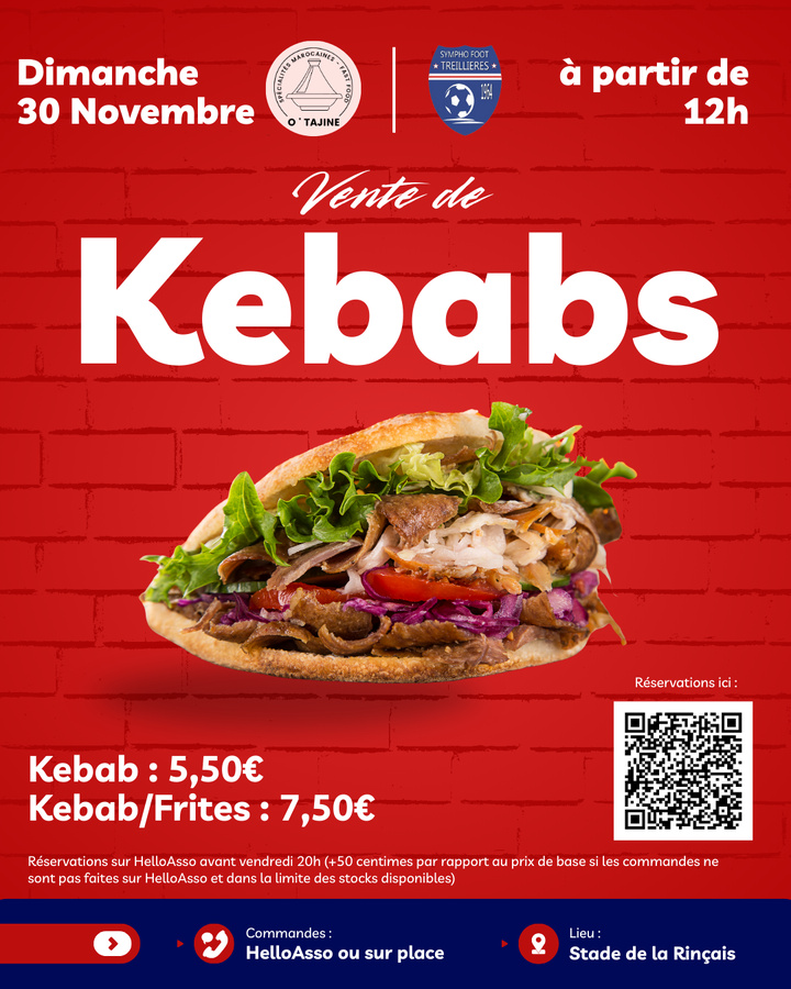🌯 Vente de Kebabs à la SFT ! 🌯 🌯 Vente de Kebabs à la SFT ! 🌯
