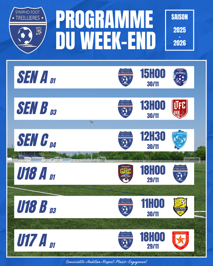 Le programme du week-end ! (28 au 30 novembre) Le programme du week-end ! (28 au 30 novembre)