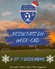 Les résultats du week-end (6 et 7 décembre)