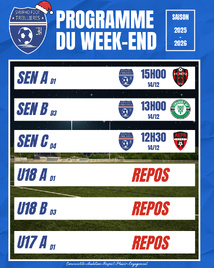 Le programme du week-end ! (12 au 16 novembre)