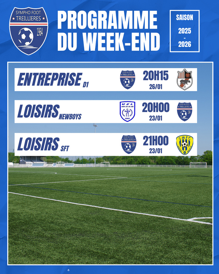 Le programme du week-end ! (23 au 26 janvier) Le programme du week-end ! (23 au 26 janvier)