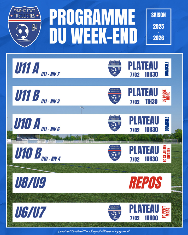 Le programme du week-end ! (6 au 9 février) Le programme du week-end ! (6 au 9 février)