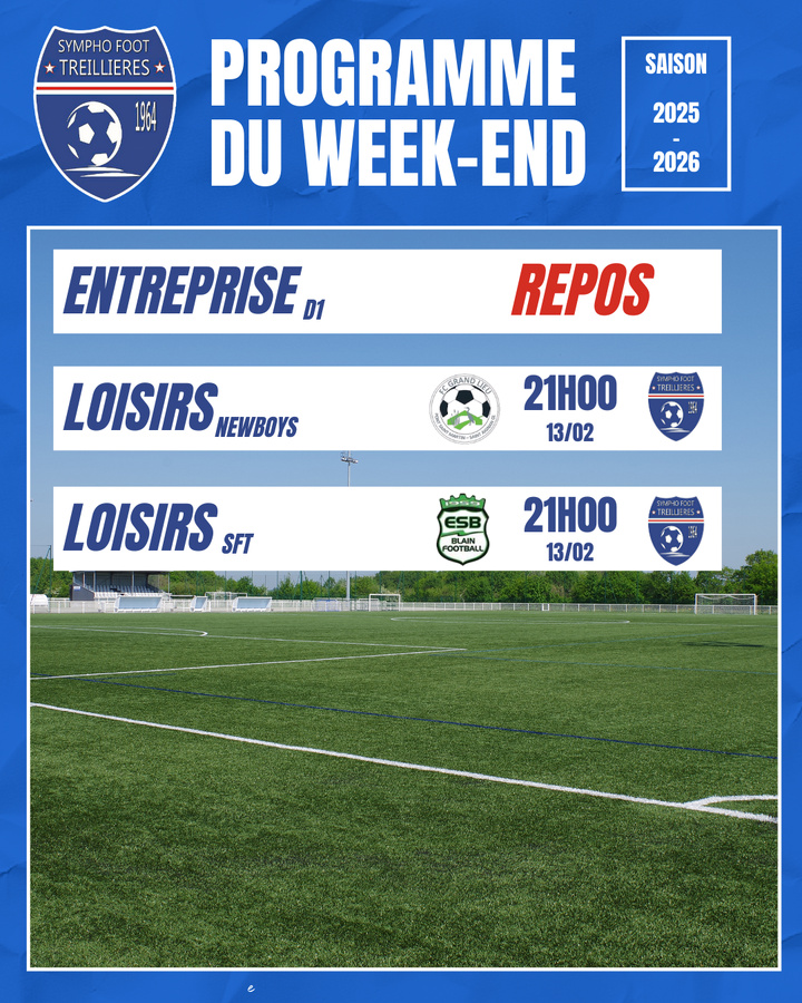 Le programme du week-end ! (13 au 15 février) Le programme du week-end ! (13 au 15 février)