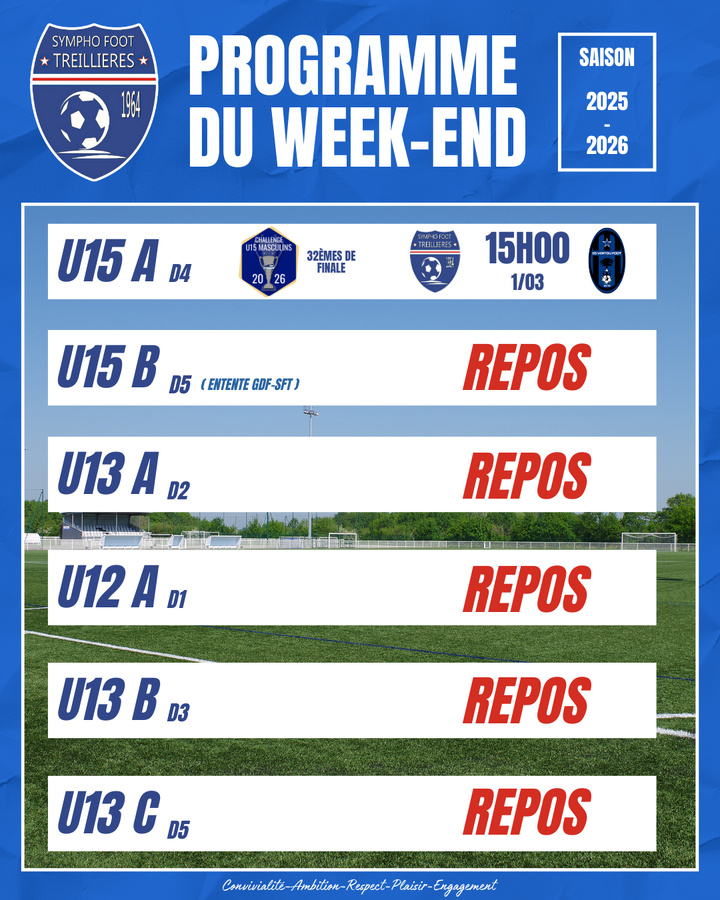 Le programme du week-end ! (27 février au 2 mars) Le programme du week-end ! (27 février au 2 mars)