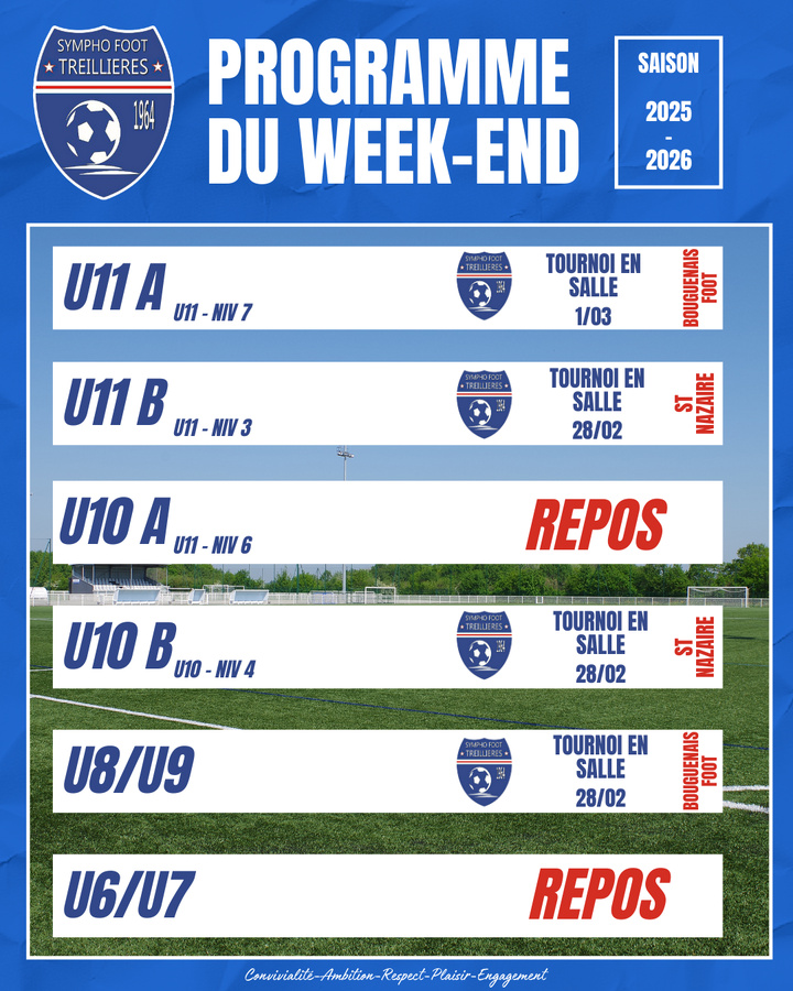 Le programme du week-end ! (27 février au 2 mars) Le programme du week-end ! (27 février au 2 mars)