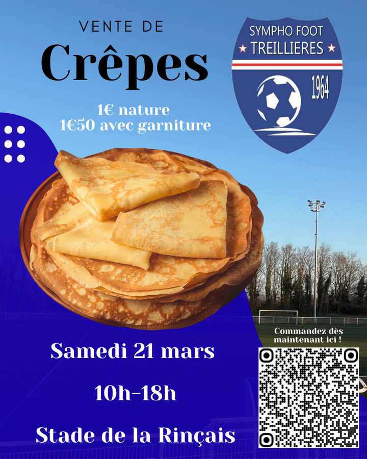 Vente de crêpes ! (samedi 21 mars) 🥞 Vente de crêpes ! (samedi 21 mars) 🥞