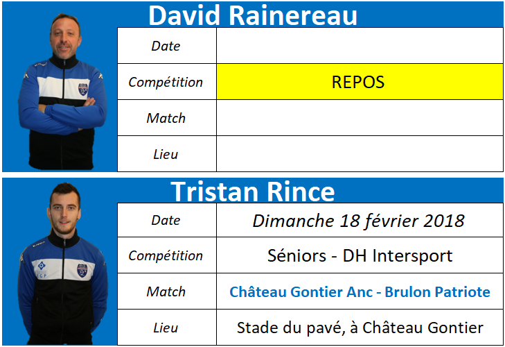 Où sont nos arbitres : Week-end des 17 et 18 Février 2018