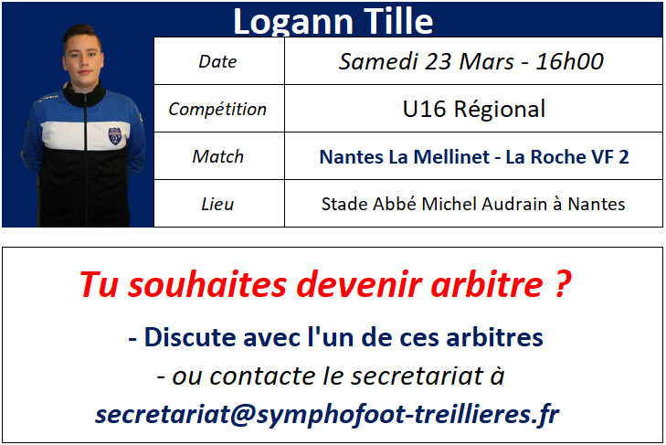 Où sont nos arbitres : Week-end des 23 et 24 Mars 2019
