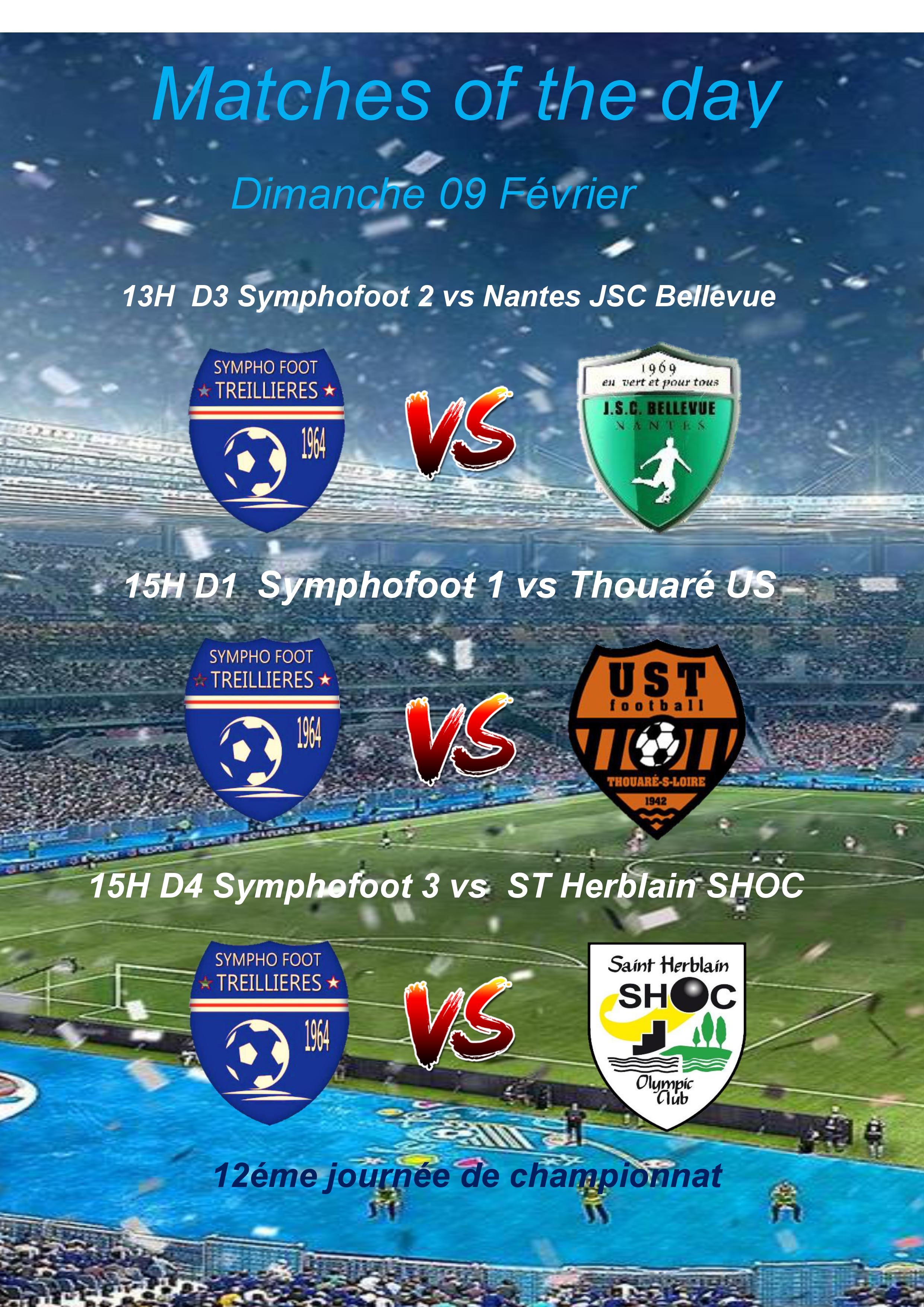 Matchs seniors du 09 Février 2020