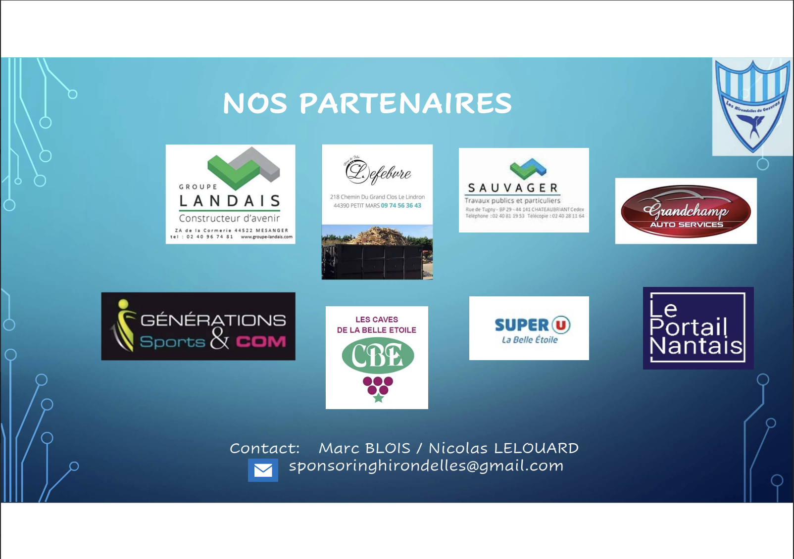 Devenez Partenaire du groupement Féminin !