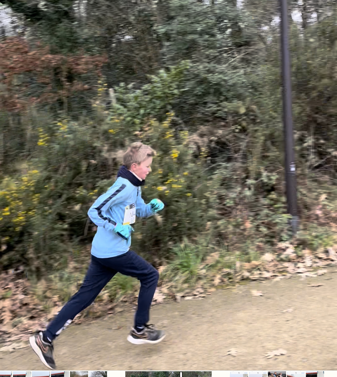 Dimanche 23 janvier: des joueurs U12 de la Symphofoot participent au 1km600 trail & run de Treillières!