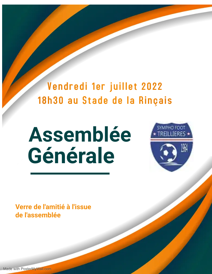 Assemblée générale du Club vendredi 1er juillet 2022 18h30