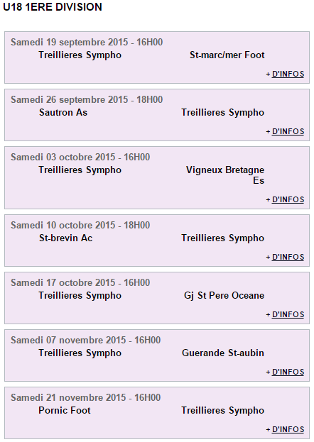 Calendrier Foot à 11 Jeunes : Le programme !