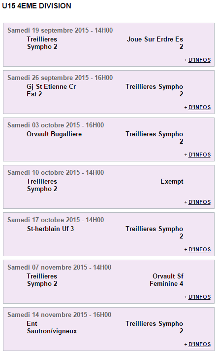 Calendrier Foot à 11 Jeunes : Le programme !