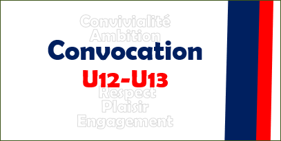 Convocations U12-U13