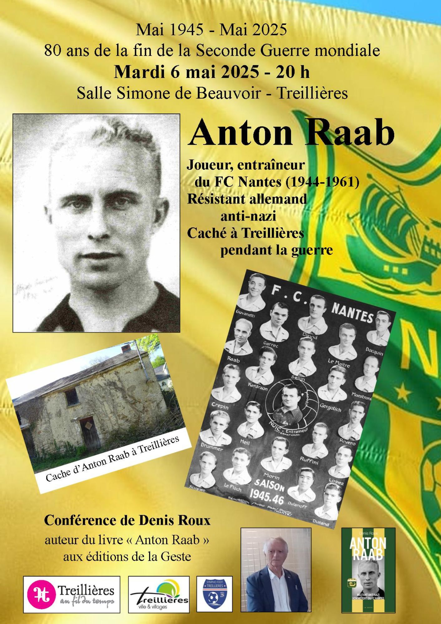 Conférence : La vie d’Anton Raab, résistant et figure du FC Nantes