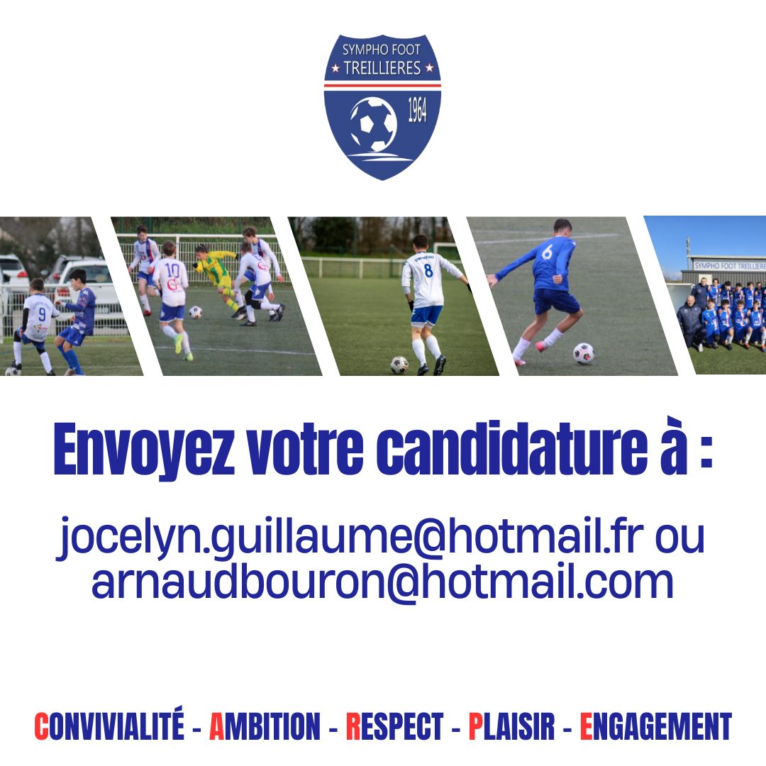 ⚽ La Sympho Foot recrute ! ⚪🔵