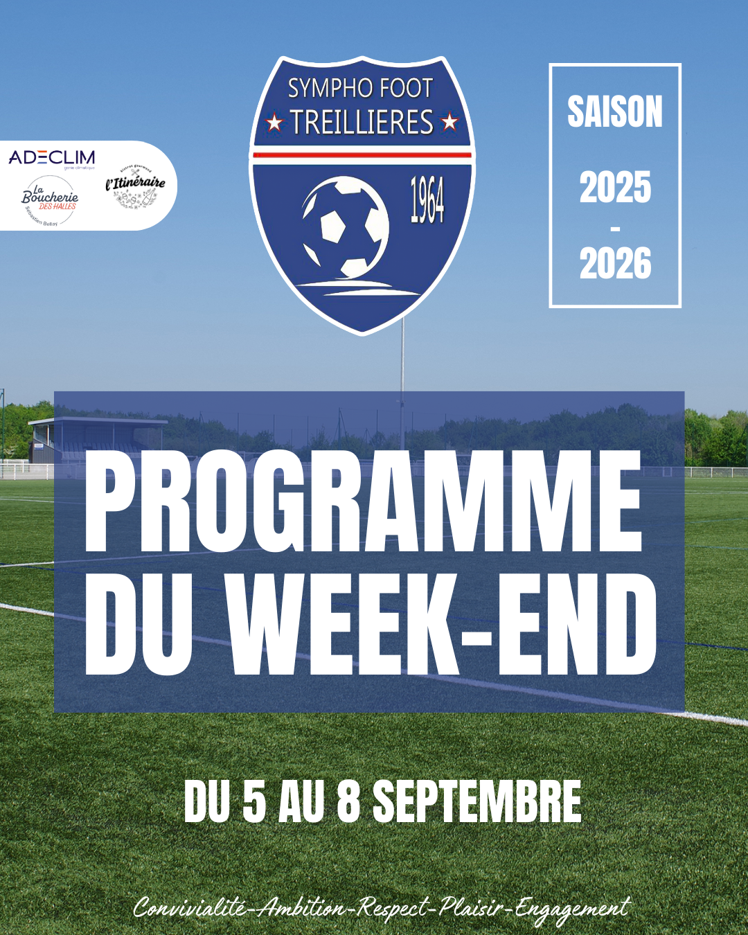 Le programme du week-end (du 5 au 8 septembre)