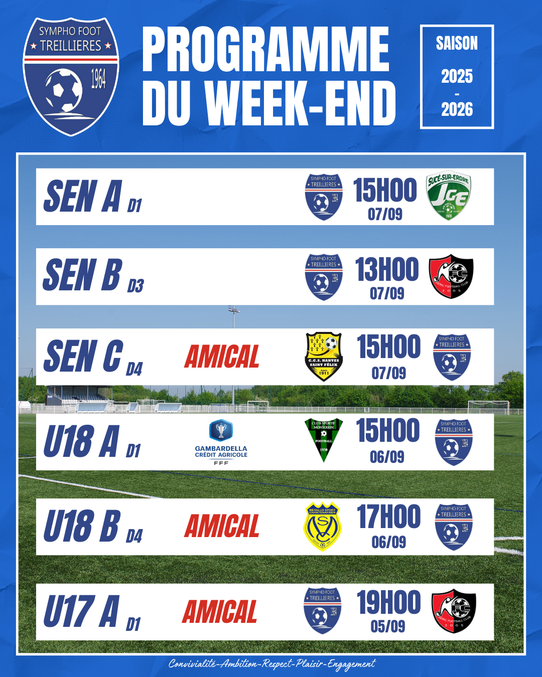 Le programme du week-end (du 5 au 8 septembre)