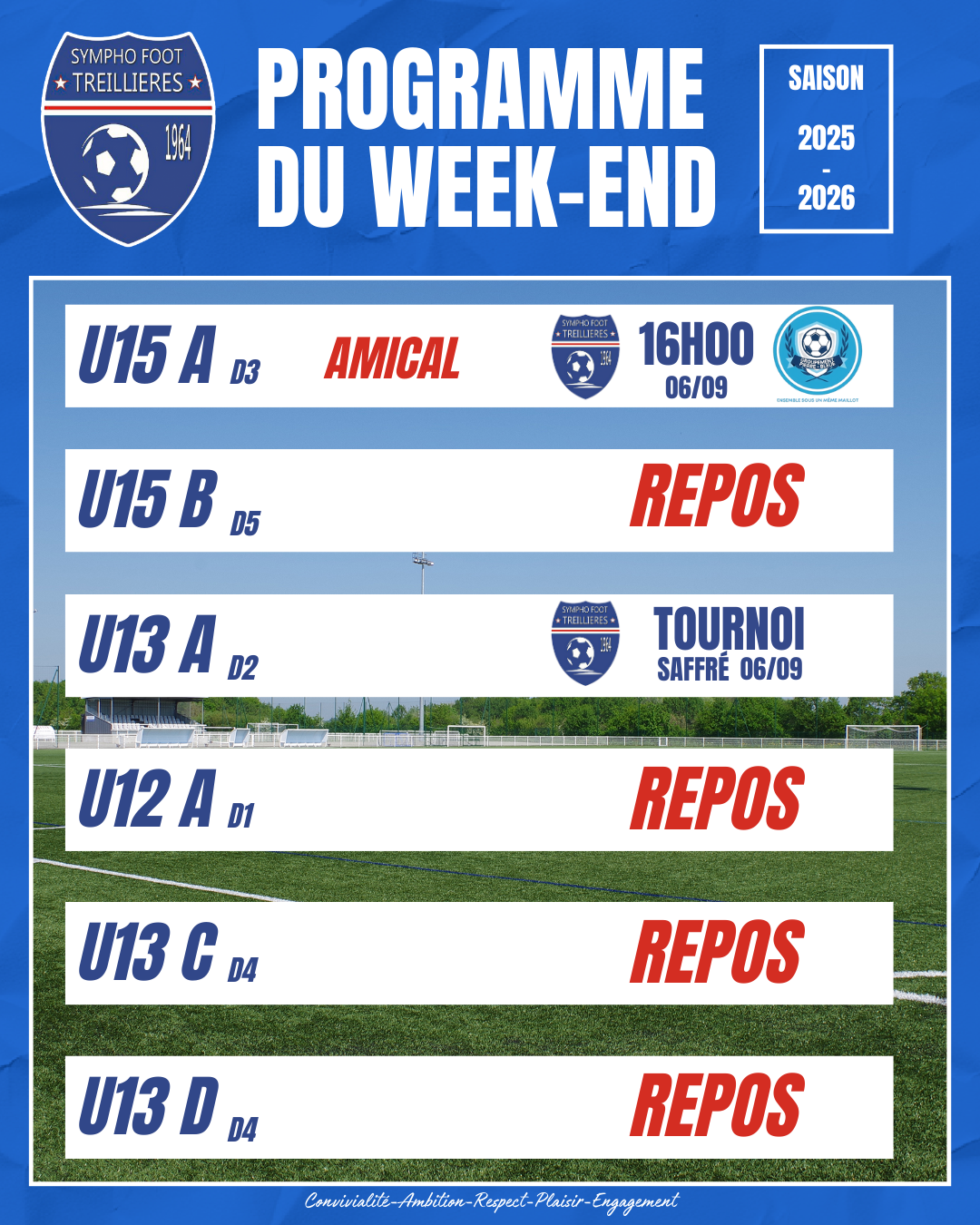Le programme du week-end (du 5 au 8 septembre)