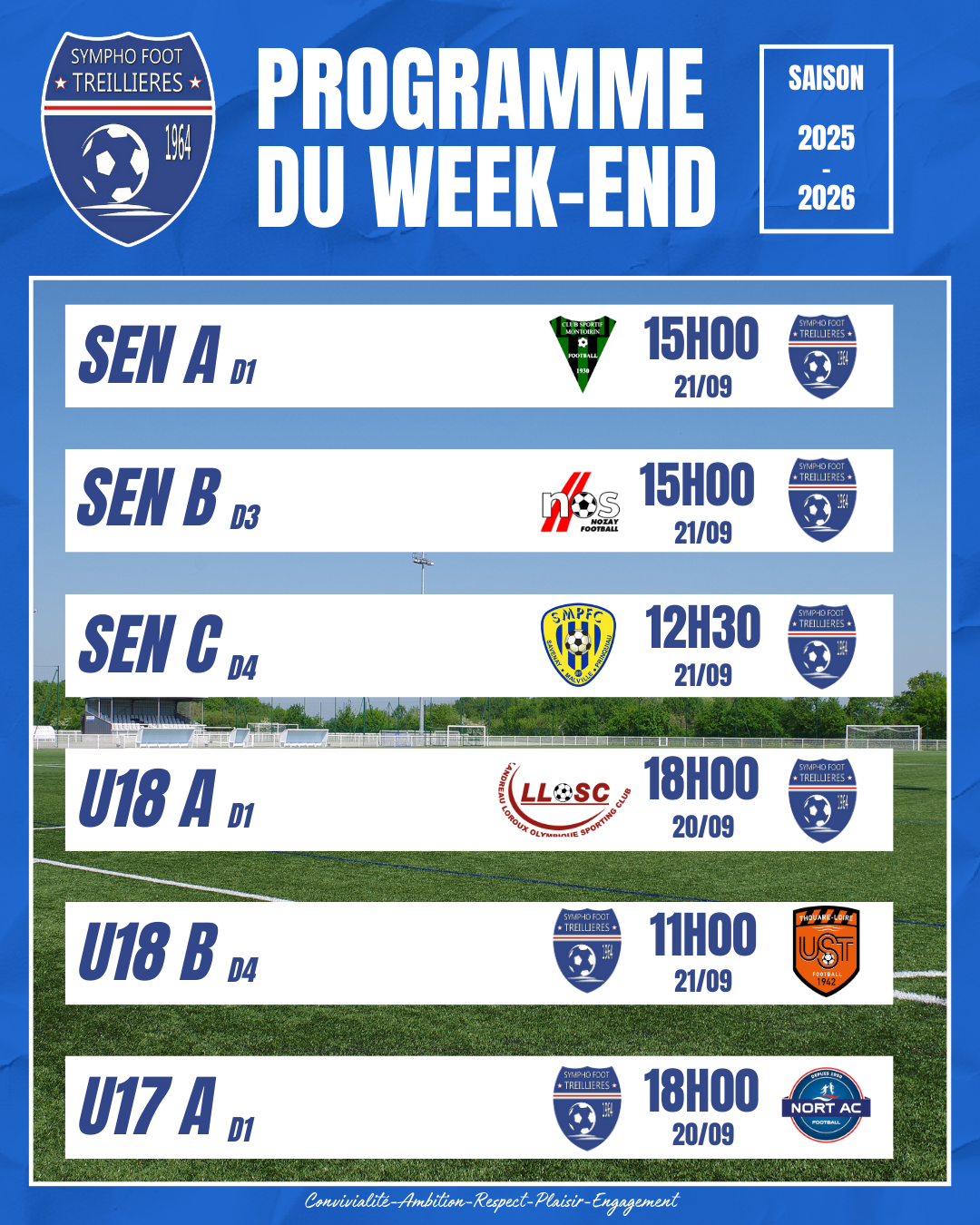 Le programme du week-end ! (19-22 septembre)