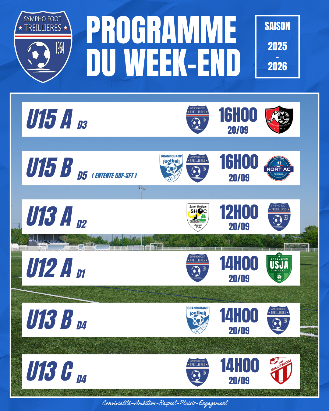 Le programme du week-end ! (19-22 septembre)